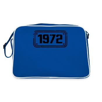1972 Cadeau 1972 vintage 1972 limited edition 1972 - Retro Tasche - Blau/Weiß - Hinten