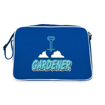 Proud Gardener Identity Outdoor Hobby - Retro Bag - blue/white - Back