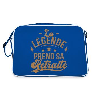 La Légende Prend Sa Retraite - Sac Retro - bleu/blanc - Dos