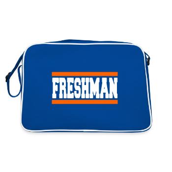 Freshman Year Bold Block Statement - Retro Bag - blue/white - Back