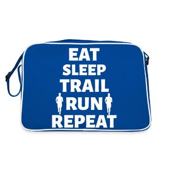 Marathon Running - Retro Bag - blue/white - Back