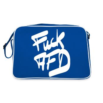 FCK AFD white - Retro Bag - blue/white - Back