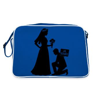 married couple - Retro Bag - blue/white - Back