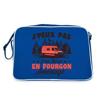 J'peux pas j'me barre en fourgon aménagé - Sac Retro - bleu/blanc - Dos