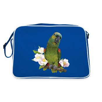 L’amazone à front bleu - Sac Retro - bleu/blanc - Dos
