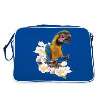 L’ara bleu et jaune - Sac Retro - bleu/blanc - Dos