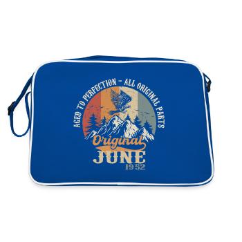 Juni 1952 Original - Aged To Perfection 1952 Juni - Retro Bag - blue/white - Back