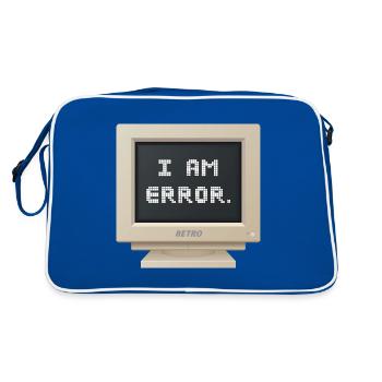 CRT Design - I AM ERROR - Retro Bag - blue/white - Back