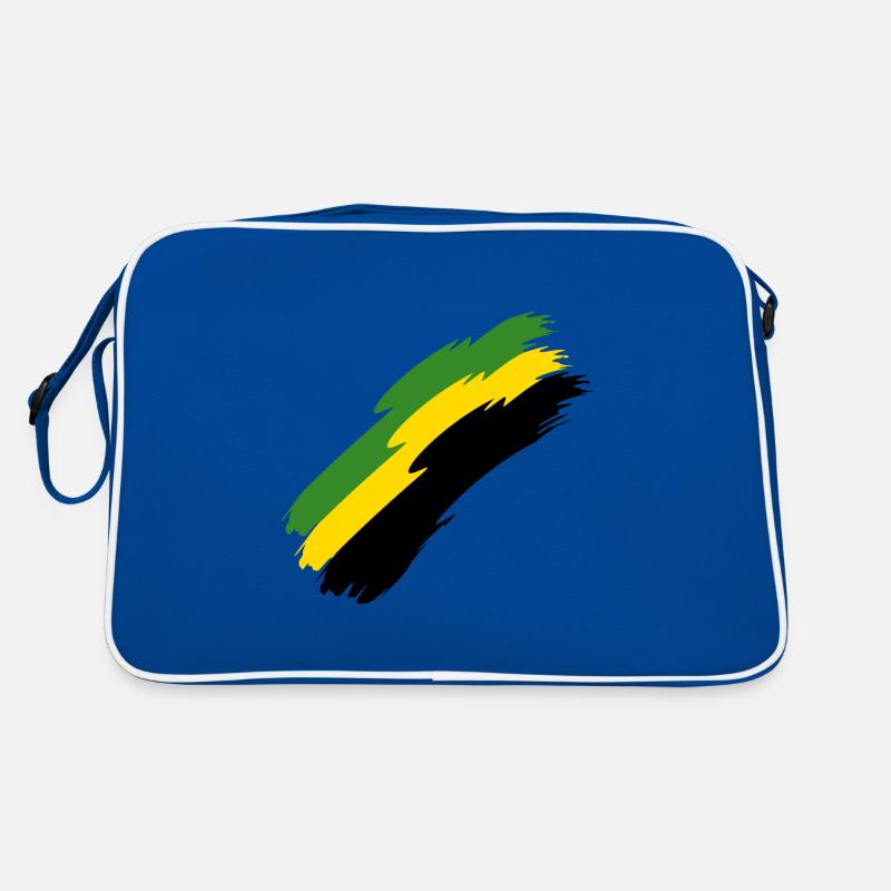 Jamaika - Retro Tasche - Blau/Weiß