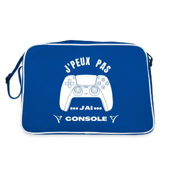 J’peu Pas j’Ai Console - Sac Retro - bleu/blanc - Dos