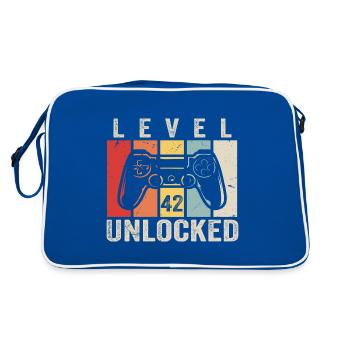 Niveau 42 Débloqué Cadeau d’anniversaire de 42 ans - Sac Retro - bleu/blanc - Dos