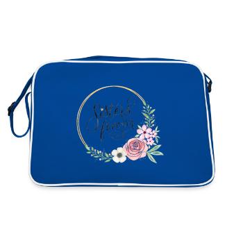 Sisters Forever - Retro Tasche - Blau/Weiß - Hinten
