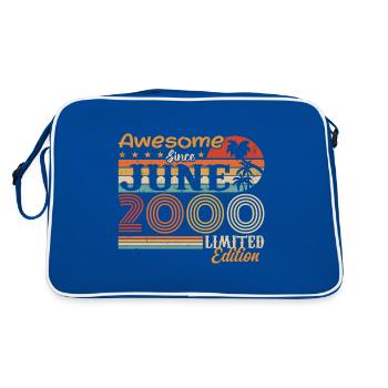 Juin 2000 Retro Vintage Juni 2000 anniversaire - Sac Retro - bleu/blanc - Dos