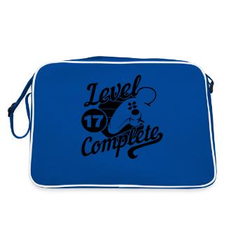 17th Birthday Gamers and Gamblers - Retro Bag - blue/white - Back