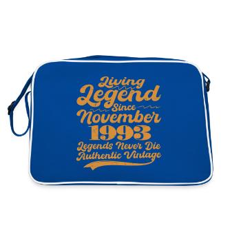 Once upon a time there was a legend. November 1993 Birth - Retro Bag - blue/white - Back