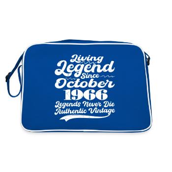 Il était une fois une légende. Octobre 1966 Naissance - Sac Retro - bleu/blanc - Dos