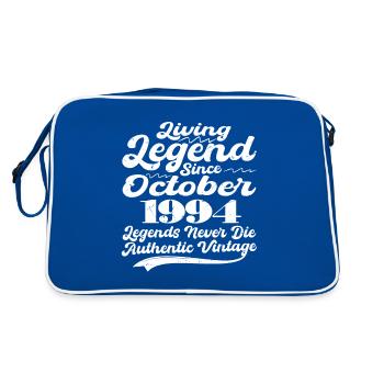Once upon a time there was a legend. October 1994 Birth - Retro Bag - blue/white - Back