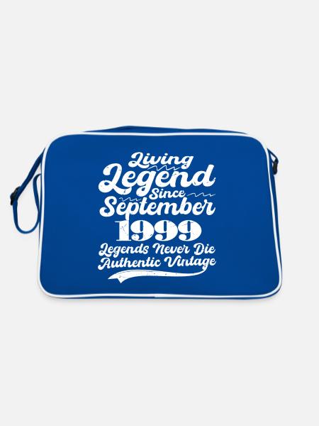 Il était une fois une légende. Septembre 1999 Naissance - Sac Retro - bleu/blanc - Dos