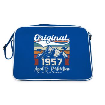1957 - Cadeau né en 1957 - Sac Retro - bleu/blanc - Dos