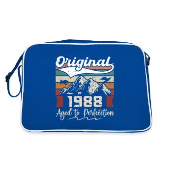 1988 - Cadeau né en 1988 - Sac Retro - bleu/blanc - Dos