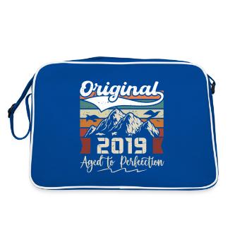 2019 - Cadeau né en 2019 - Sac Retro - bleu/blanc - Dos