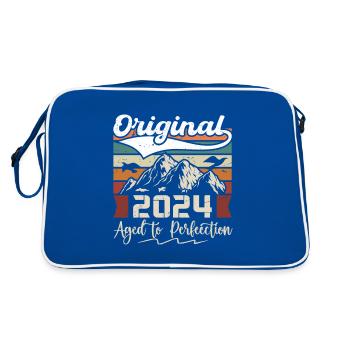 2024 - Cadeau né en 2024 - Sac Retro - bleu/blanc - Dos