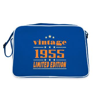 1955 Vintage Retro Birthday Bday Gift 1955 - Retro Bag - blue/white - Back