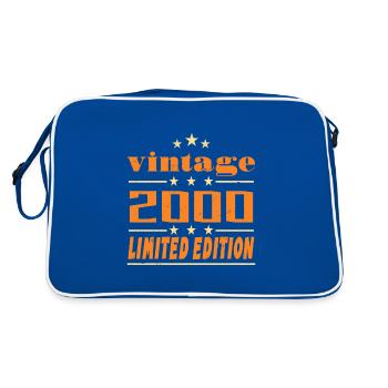 2000 Vintage Retro Birthday Bday Gift 2000 - Retro Bag - blue/white - Back