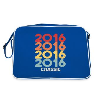 2016 Anniversaire dans le style vintage classique 2016 - Sac Retro - bleu/blanc - Dos