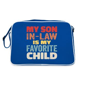 Mon gendre est mon enfant préféré - Sac Retro - bleu/blanc - Dos