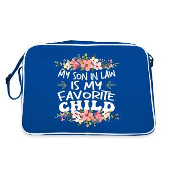 Mon gendre est mon enfant préféré - Sac Retro - bleu/blanc - Dos