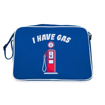 J’ai une pompe à essence drôle - Sac Retro - bleu/blanc - Dos