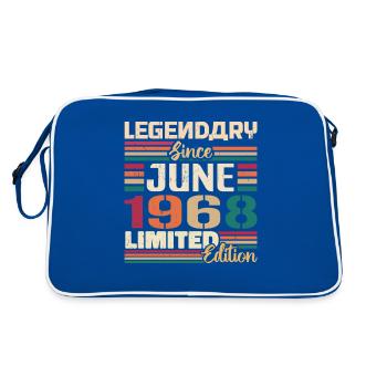 Légendaire Juin 1968 Edition Limitée Juin 1968 - Sac Retro - bleu/blanc - Dos