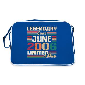 Légendaire Juin 2006 Edition Limitée Juin 2006 - Sac Retro - bleu/blanc - Dos