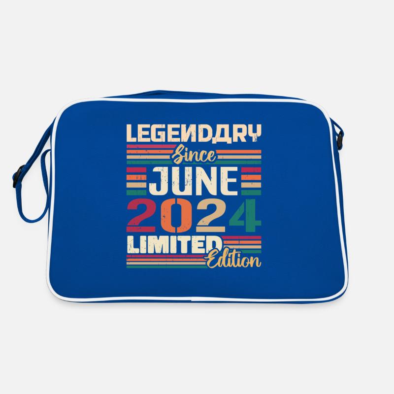 Legendary June 2024 Limited Edition Juni 2024 - Retro Tasche - Blau/Weiß