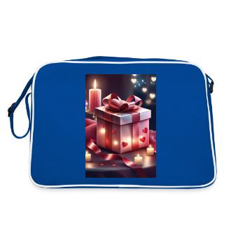 Beautiful present - Retro Bag - blue/white - Back