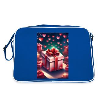 Gift full of love - Retro Bag - blue/white - Back