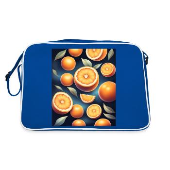 Design d’oranges fraîches - Sac Retro - bleu/blanc - Dos