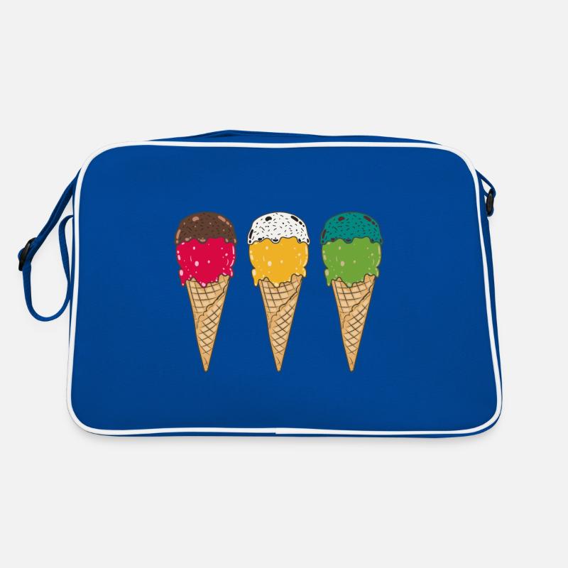 Crème glacée glacée à gaufres glace d’été Feeling Sac Retro