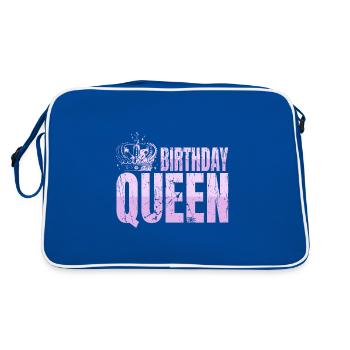 Anniversaire Reine Femmes Anniversaire Reine - Sac Retro - bleu/blanc - Dos