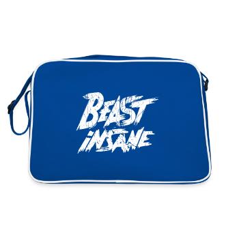 Beast Insane Gym Musculation Dicton - Sac Retro - bleu/blanc - Dos