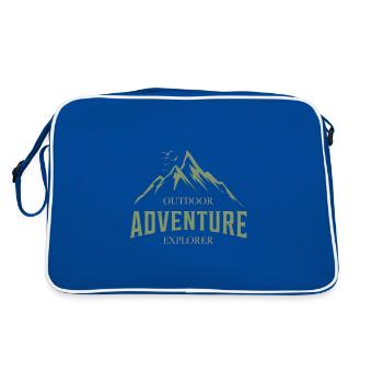 Outdoor Adventure Explorer Montagnes Amoureux de la nature - Sac Retro - bleu/blanc - Dos
