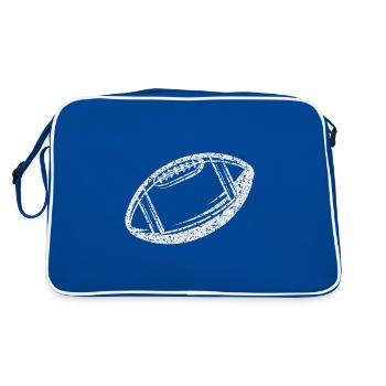 Aperçu d’un football américain - Sac Retro - bleu/blanc - Dos