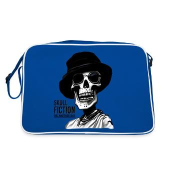 Skull Fiction Skull Skull Art - Retro Bag - blue/white - Back