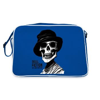 Crâne Fiction Crâne Art - Sac Retro - bleu/blanc - Dos