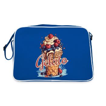 Gelato Crème glacée Crème glacée Crème glacée - Sac Retro - bleu/blanc - Dos