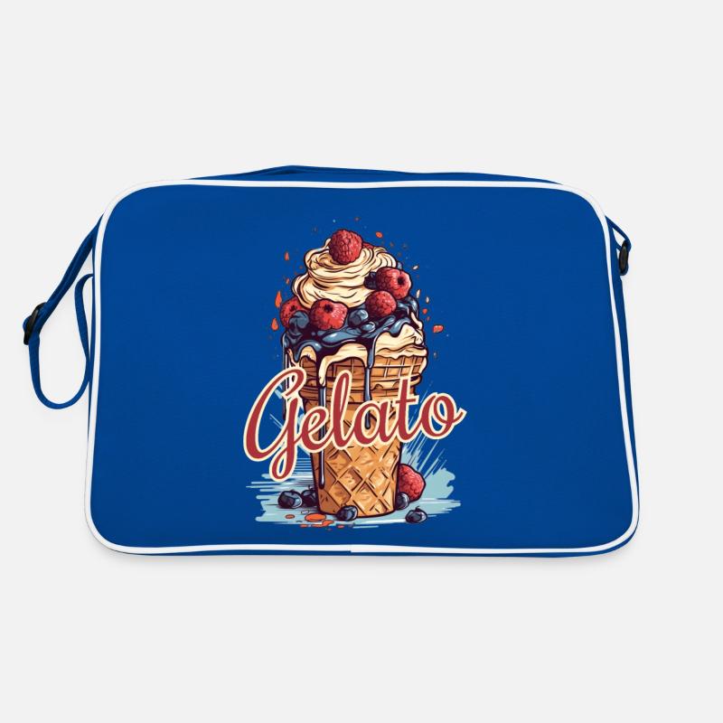 Gelato Eis Eiscreme Eisdiele Retro Tasche