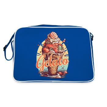 Gelato Crème glacée Crème glacée Crème glacée - Sac Retro - bleu/blanc - Dos