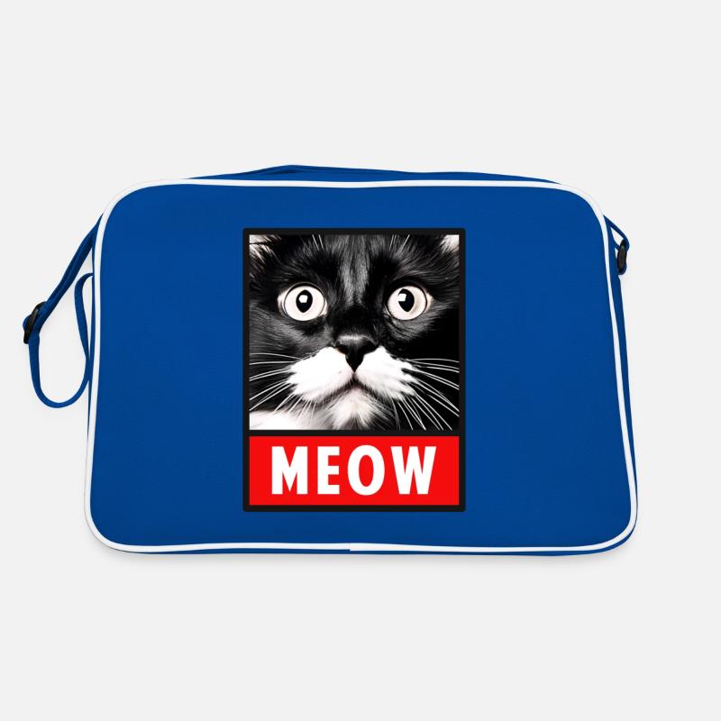 MEOW Meow Mignon Visage de chat Sac Retro