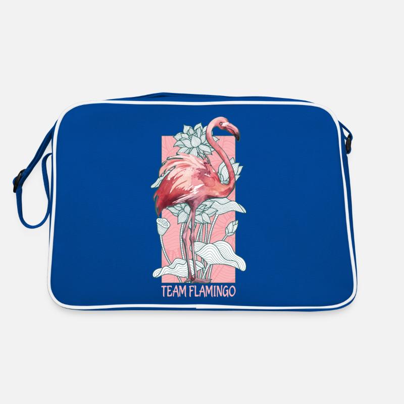 Équipe Flamingo Aquarelle Aquarelle Animaux Sac Retro